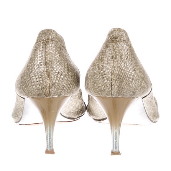 Stella McCartney linen and mesh stilettos 38 - Picture 4 of 5